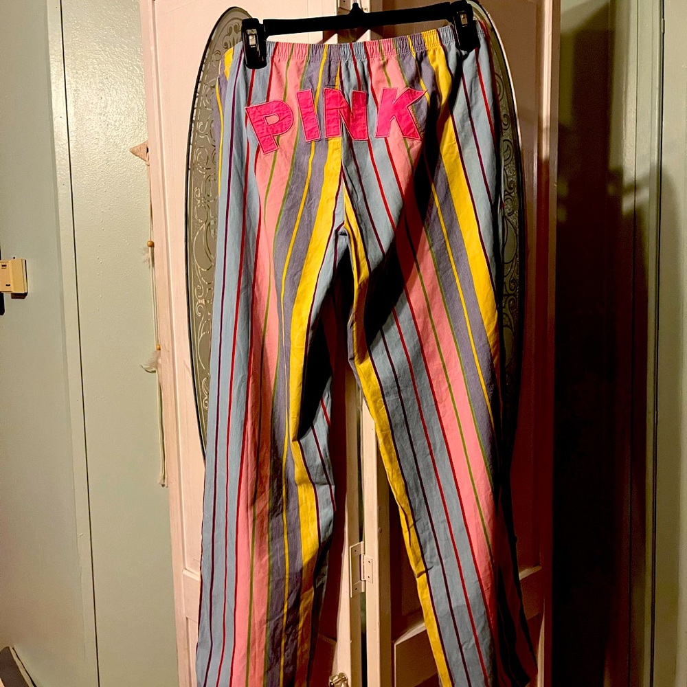Adorable Pink pj bottoms by Victoria’s Secret.